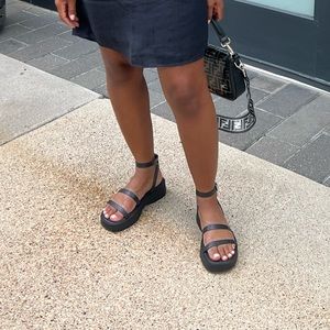 Black Strappy platform sandals